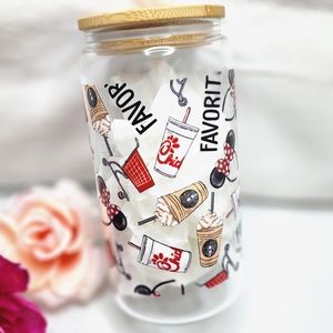 New handmade "Favorite things" glass cup